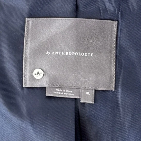 Anthropologie Luisa Blush Jacquard and Blue Denim Statement Jacket Coat Size XL - Picture 11 of 13